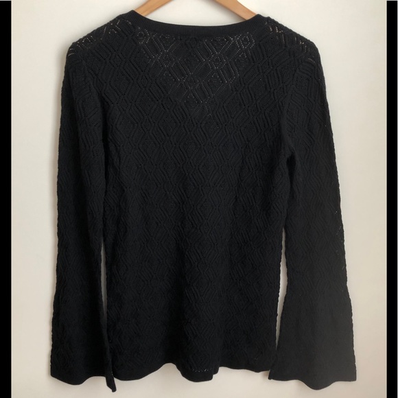 NWT Talbots Black Bell Sleeve Sweater 🖤 - Picture 3 of 4